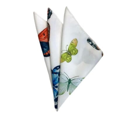 Butterflies White null napkin rental
