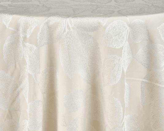 Love a Leaf Champagne (Reversible) null tablecloth linen rental