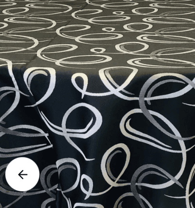 Lugo Black null tablecloth linen rental