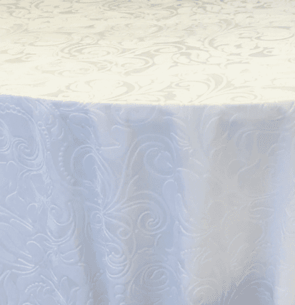 Sofia Velvet White tablecloth linen rental
