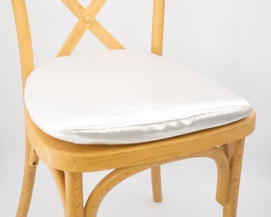 Crepe Back Satin White cushion cover rental