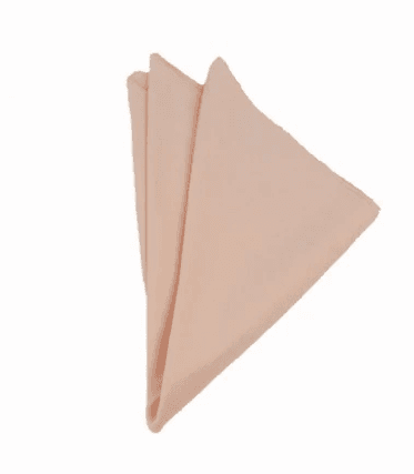 Polyester Peach napkin rental