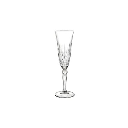 Crystal Cut Clear Champagne Flute glassware rental