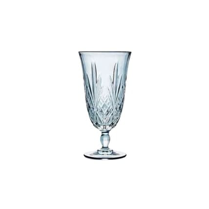 Crystal Cut Blue Water Glass glassware rental