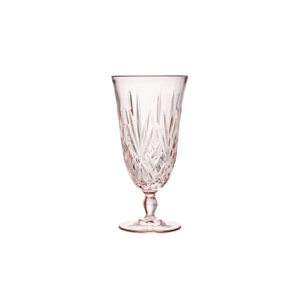 Crystal Cut Blush Water Glass glassware rental