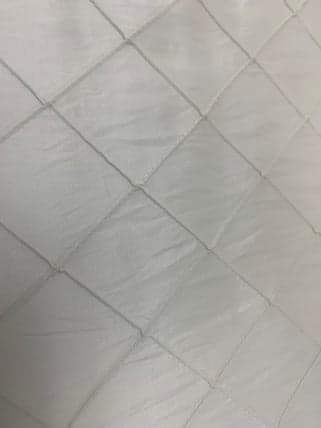 Pintuck Ivory tablecloth linen rental