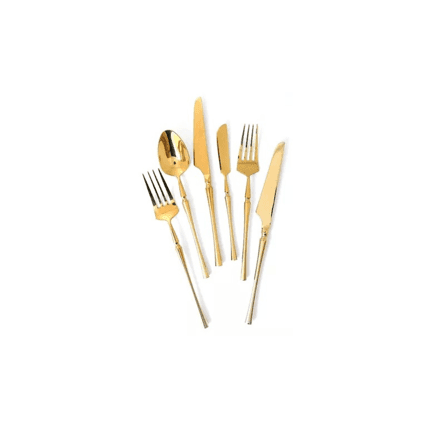 Baroque Gold flatware rental
