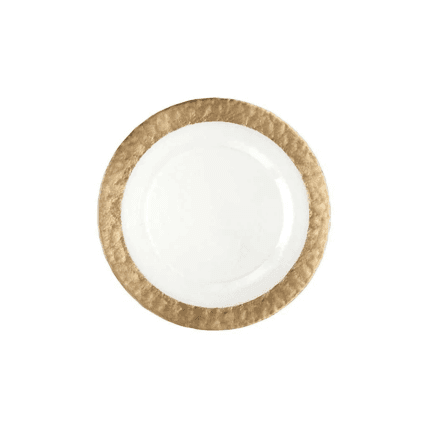 Glass Metallic Ring Charger Gold charger plate rental
