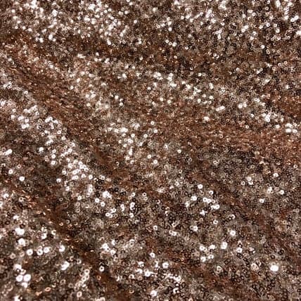 Mini Sequin Rose Gold tablecloth linen rental