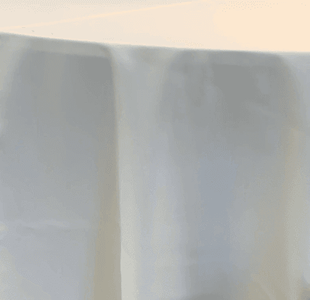 Polyester Ivory tablecloth linen rental