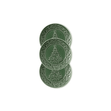 Pine Green Holiday Dinner Plates dinnerware rental