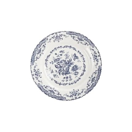 Floral Blue Vintage Dinner Plates dinnerware rental