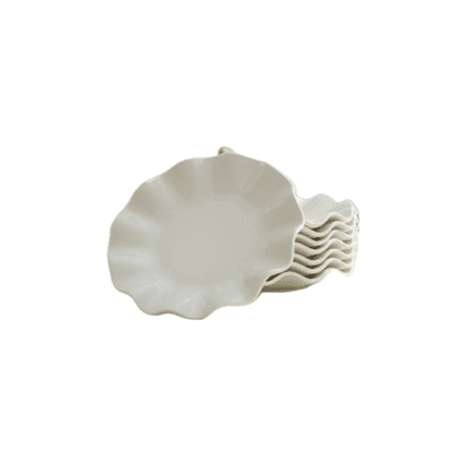 Tutu White Salad or Dessert Plate dinnerware rental
