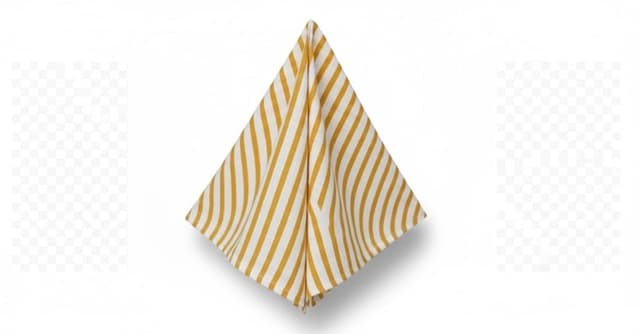 Mustard Yellow Stripes Napkins null napkin rental