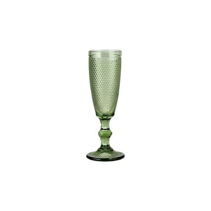 Capri Olive Green Champagne Flute glassware rental