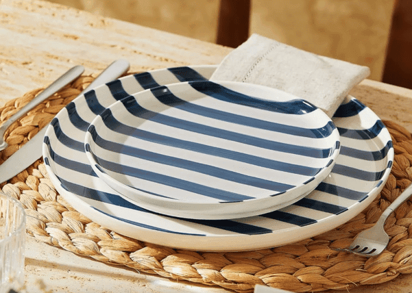 Juno Navy Blue Salad plate dinnerware rental