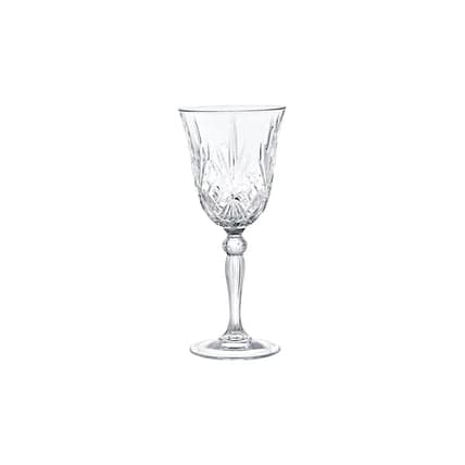 Crystal Cut Clear White Wine Glass 6oz glassware rental