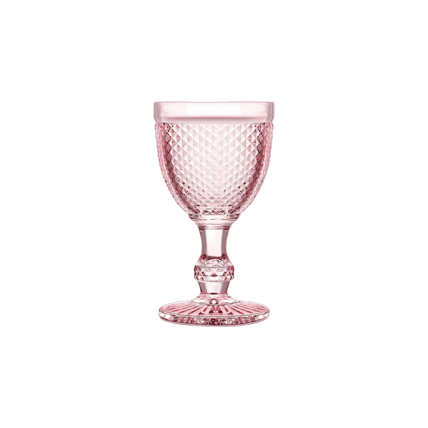 Capri Rose Pink Glass glassware rental
