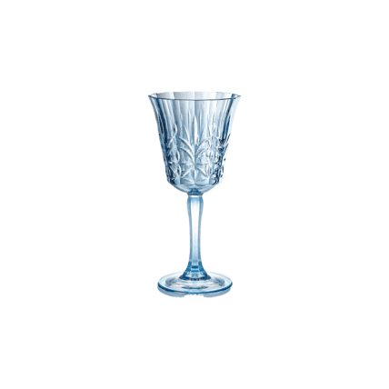 Acrylic Blue Goblets glassware rental