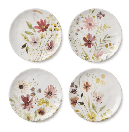 Wildflowers Salad plate dinnerware rental
