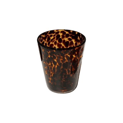 Cheetah water Glass glassware rental